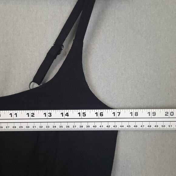 Old Navy Women's Dress M Linen Blend Sleeveless Midi Smocked Pockets Cottagecore - Picture 10 of 12